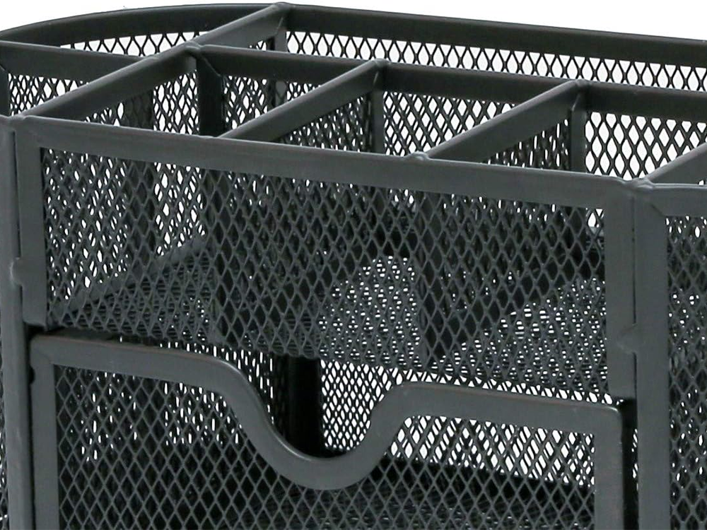 Rakstāmgalda organizators ar 8 nodalījumiem, atvilktnēm, skapīša plauktiem, metāla