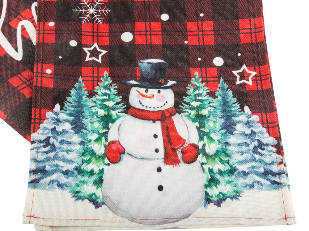 Ziemassvētku galda celiņš Ziemassvētku vakara dekoratīvs galda celiņš 180x32cm