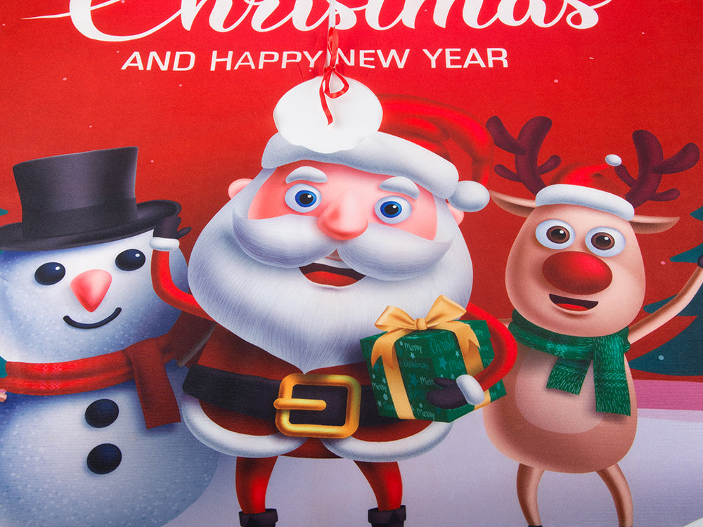 Ziemassvētku eglītes paklājiņš Ziemassvētku pārvalks dāvanu iesaiņošanai apaļš