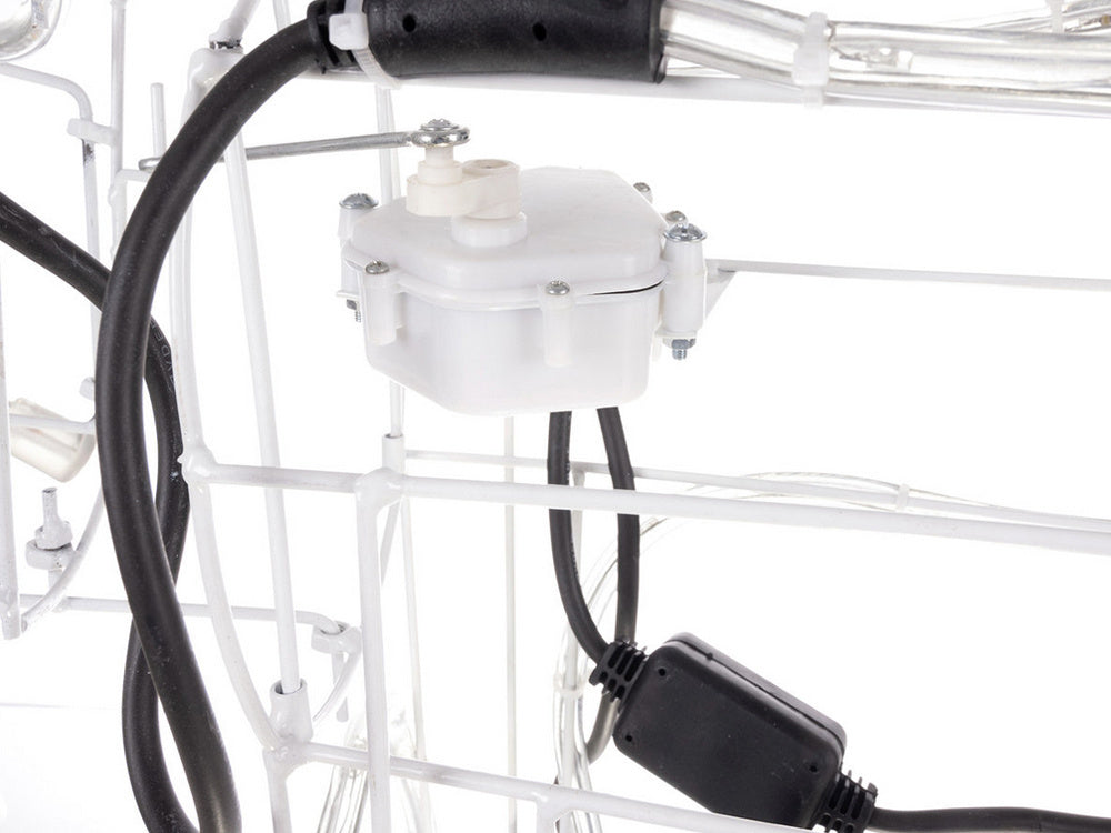 Gaismas ziemeļbriedis ar 216 LED Ziemassvētku rotājumu lielam dārzam ar kustīgu galvu