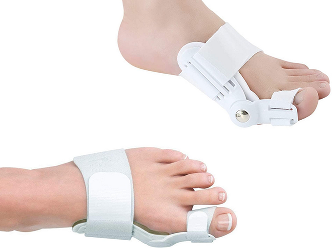 Hallux valgus pirksta ortoze ar 2 daļu stabilizatoru un espanderu