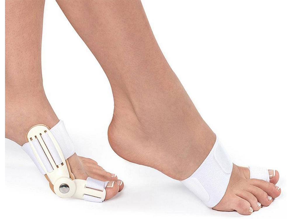 Hallux valgus pirksta ortoze ar 2 daļu stabilizatoru un espanderu