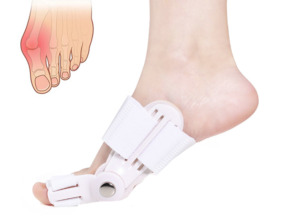 Hallux valgus pirksta ortoze ar 2 daļu stabilizatoru un espanderu