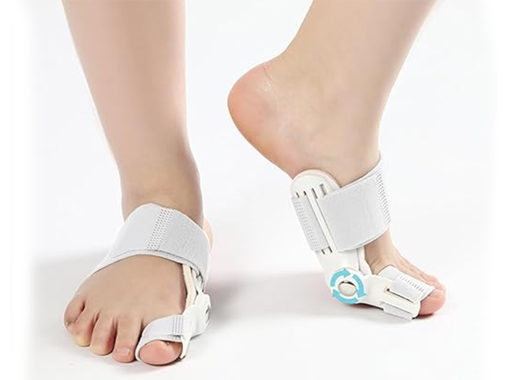 Hallux valgus pirksta ortoze ar 2 daļu stabilizatoru un espanderu