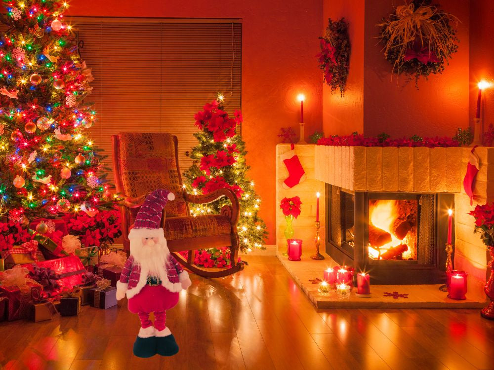 Ziemassvētku rūķīša teleskopiskā nepieciešamā kājiņa 60 cm