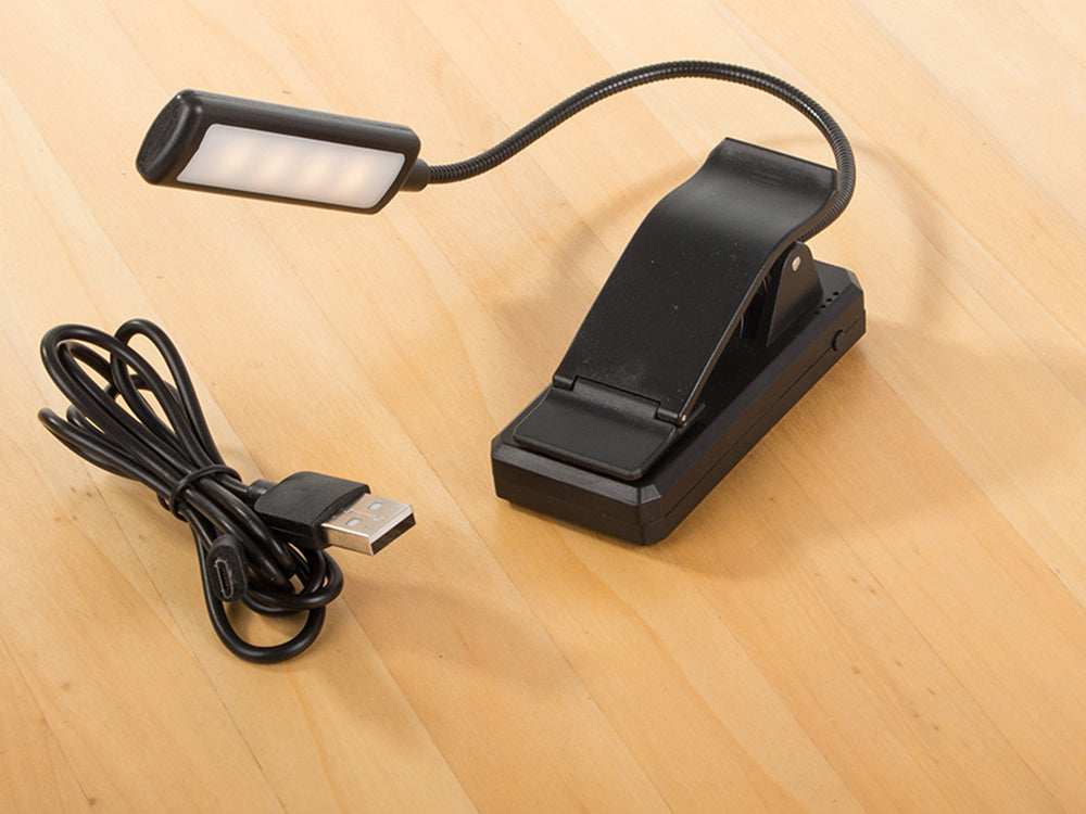 Grāmatu lasīšanas lampa USB naktslampiņa ar klipsi acīm veselīga 9 gaismas diodes