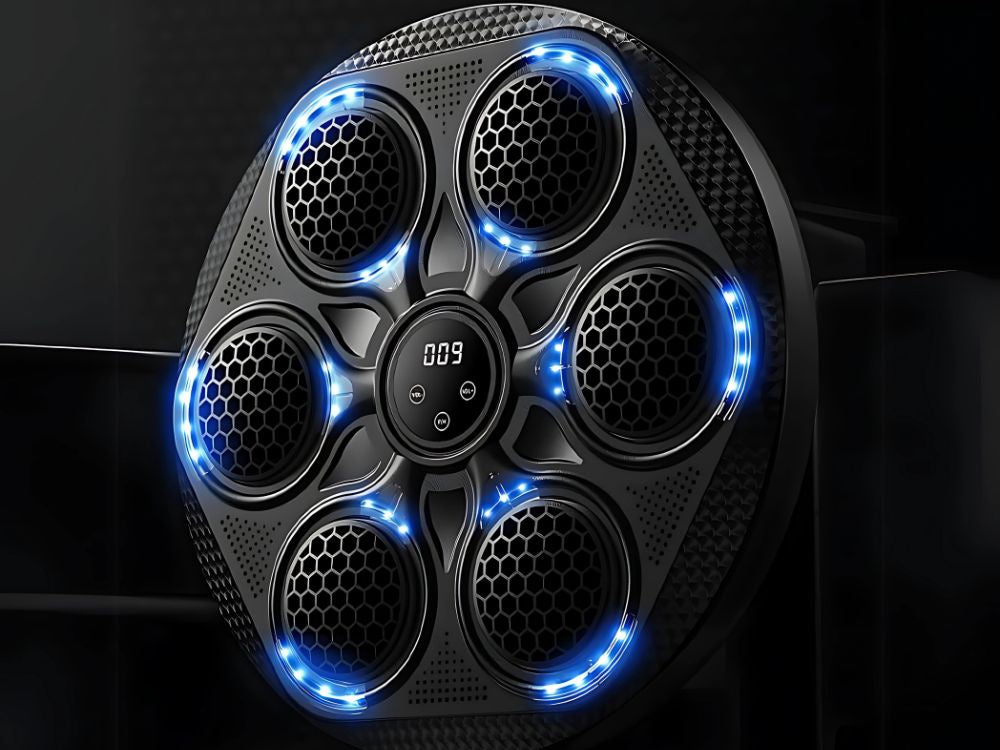 Boksa vairoga trenažieris, mma mūzika, usb, bluetooth + boksa cimdi