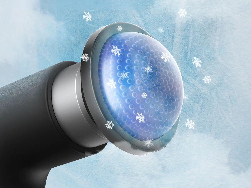 Masāžas pistole ar jaudīgu sildošu dzesēšanu, 10 USB rokturi