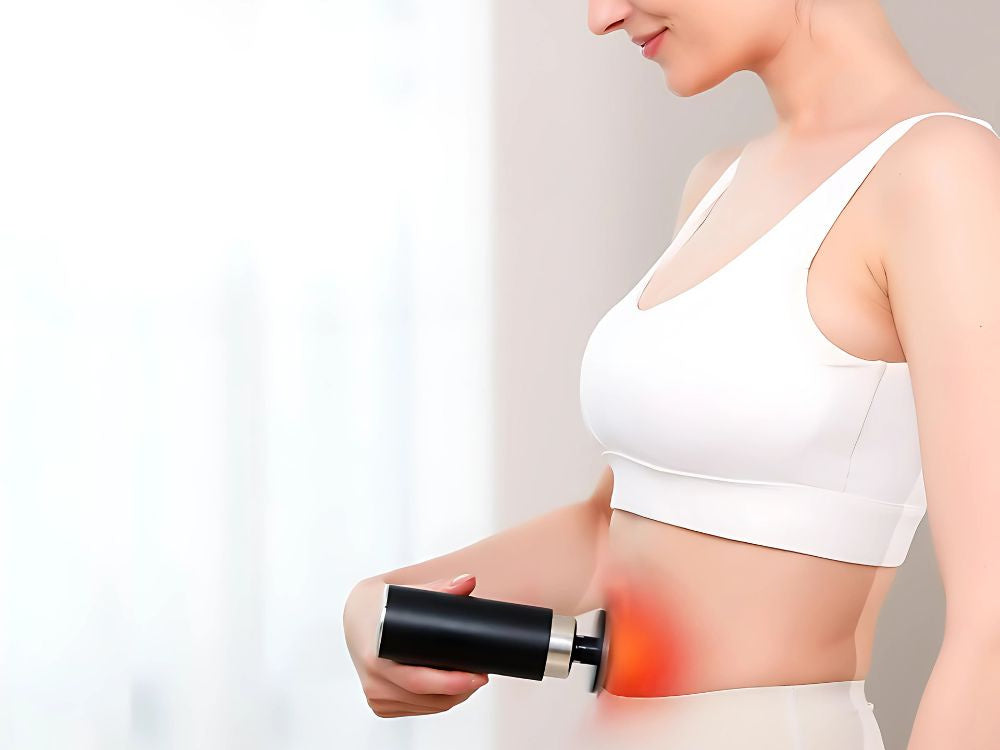 Masāžas pistole ar jaudīgu sildošu dzesēšanu, 10 USB rokturi