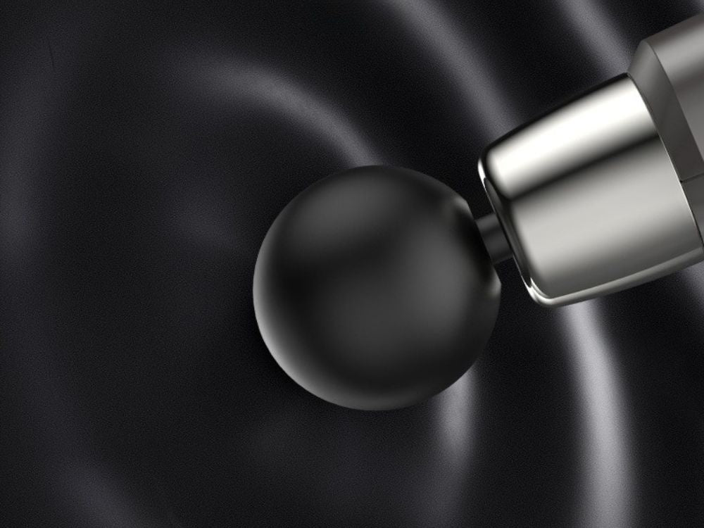 Masāžas pistoles muguras un ķermeņa masieris, jaudīgs 4 uzgaļu masāžas pistole