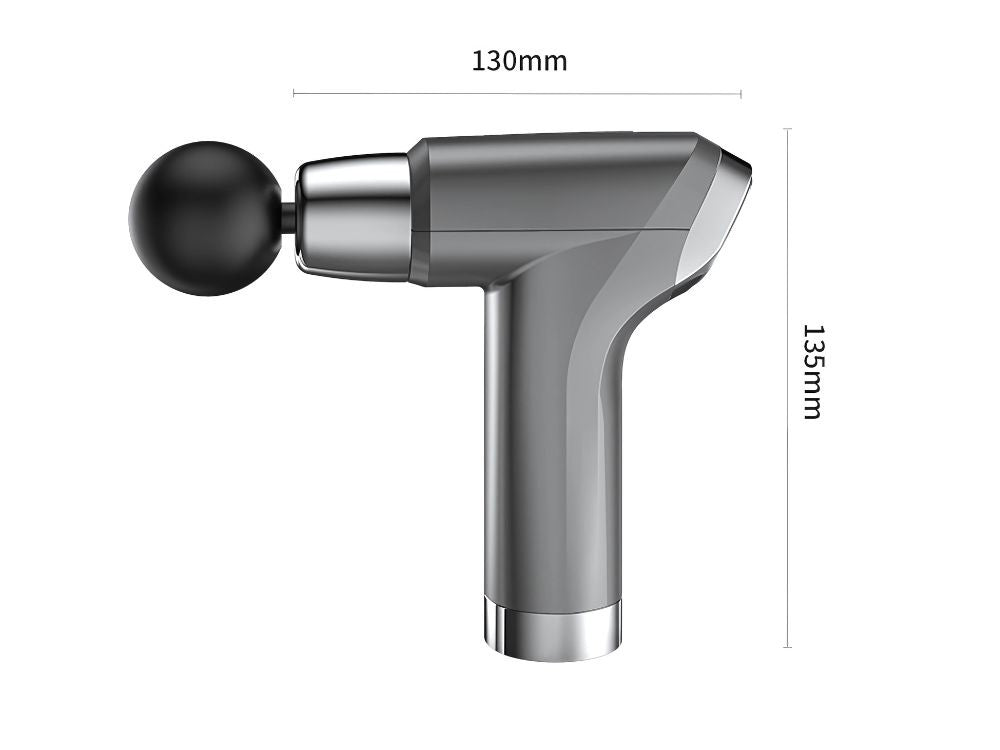 Masāžas pistoles muguras un ķermeņa masieris, jaudīgs 4 uzgaļu masāžas pistole