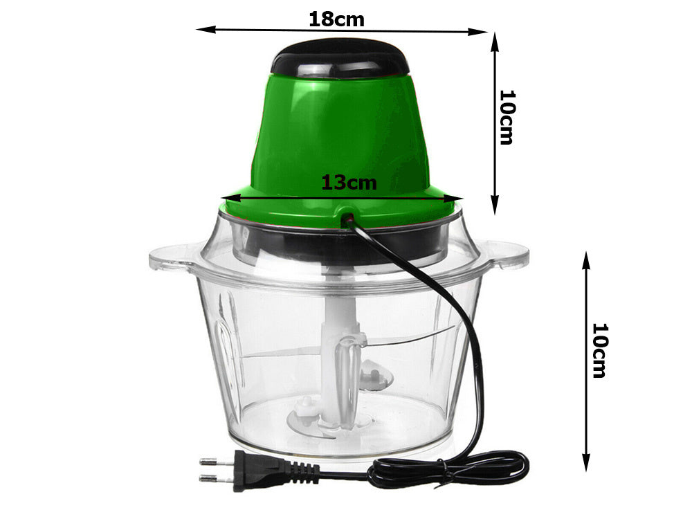 Elektriskais dārzeņu smalcinātājs gaļas griezējs