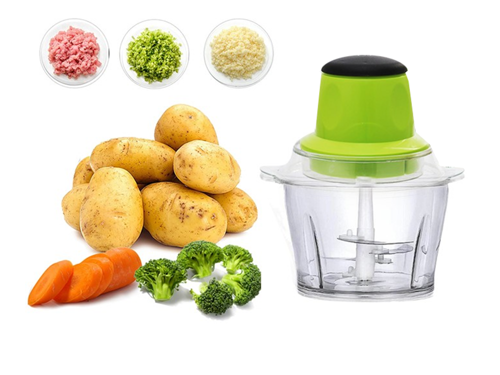 Elektriskais dārzeņu smalcinātājs gaļas griezējs