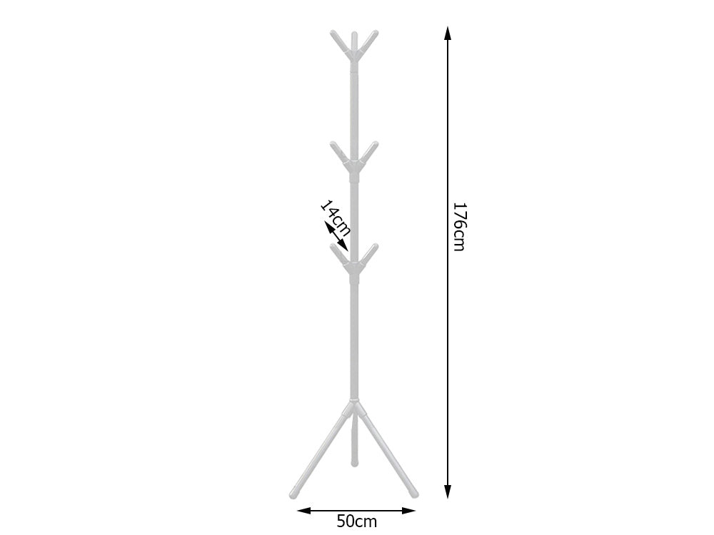Grīdas drēbju pakaramais, jaku grīdas statīvs, metāls, balts