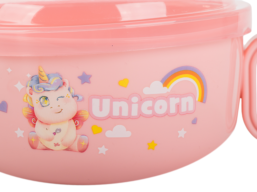 Barošanas piederumu komplekts bērnu pārtikas bļoda ar rokturiem un karoti