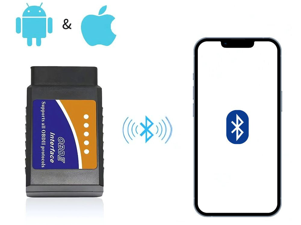 Profesionāls diagnostikas interfeiss elm 327 bluetooth bt obd2 v2 skeneris
