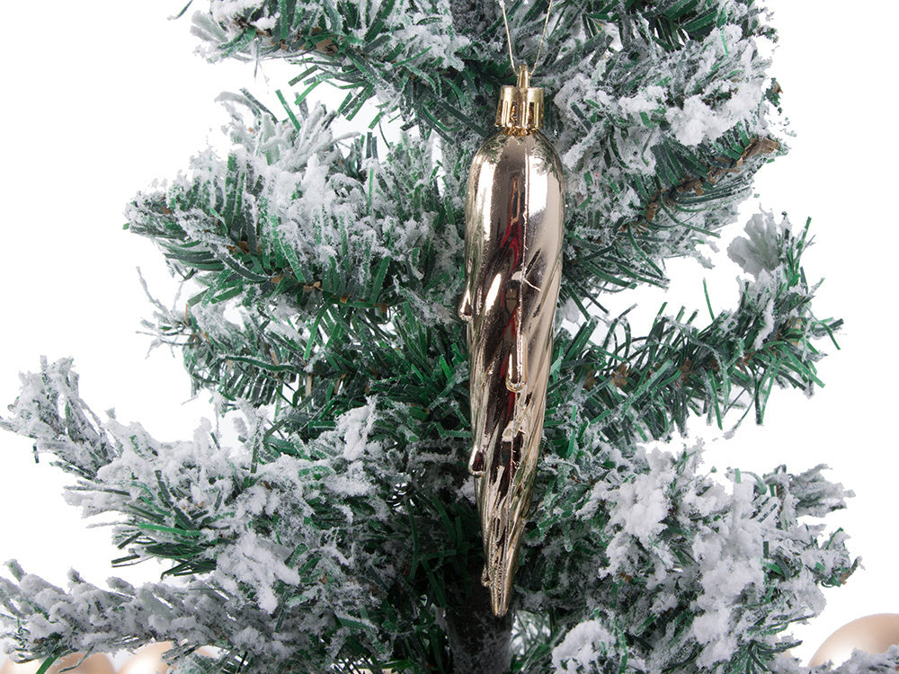 Ziemassvētku eglītes rotājumi Ziemassvētki zelta mirdzumi zvaigzne mirdzums 8 / 6 / 5