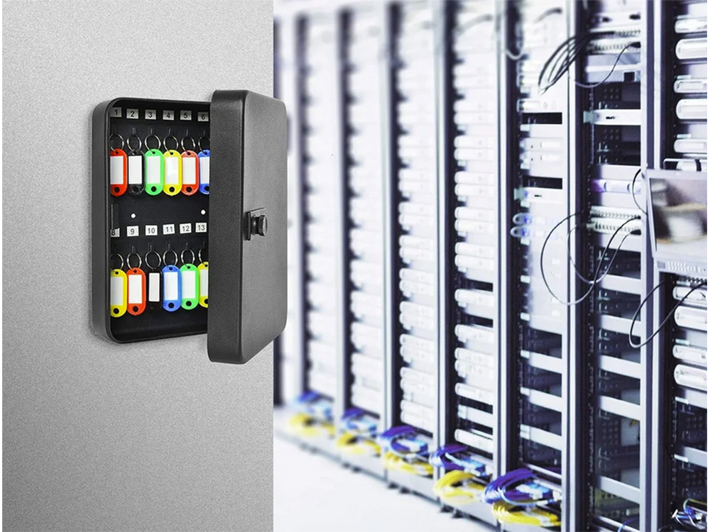 Atslēgu seifs metāla korpusā, aizslēdzams 48 atslēgu pakaramajiem ar āķiem