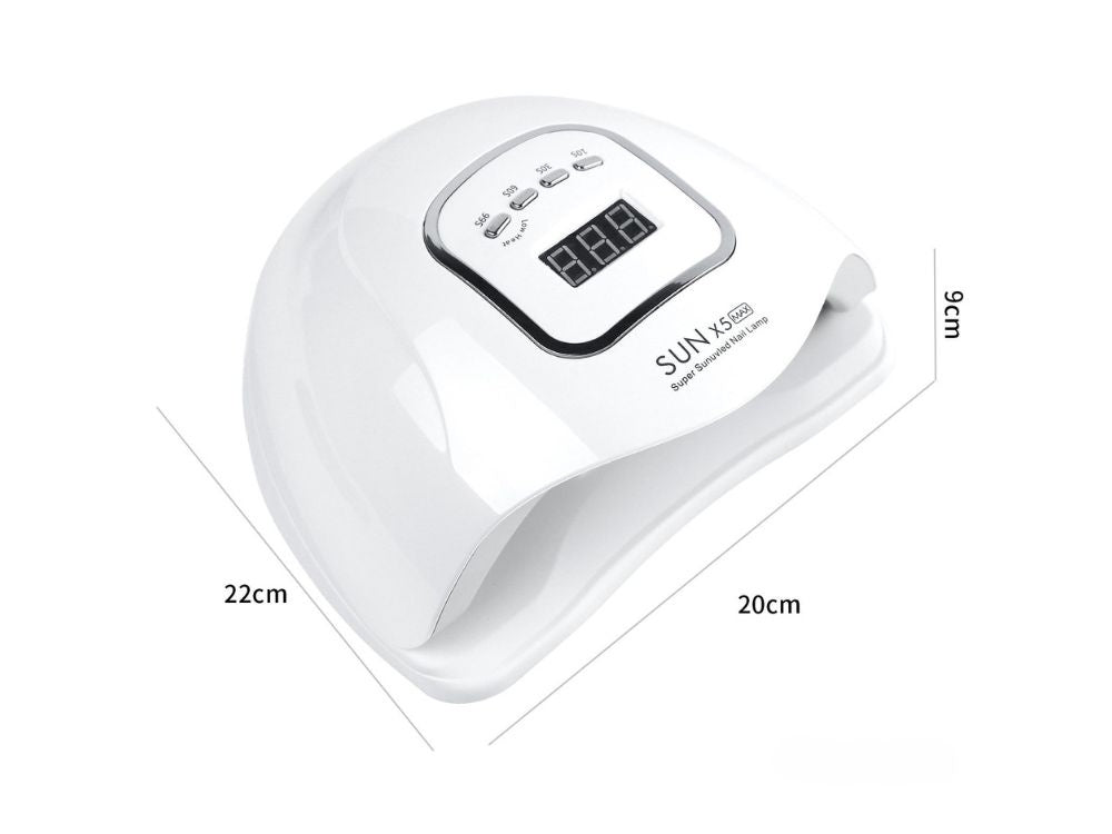 Nagu lampa 46 LED UV 150W hibrīdgēliem Strong Sun X5 Max LCD