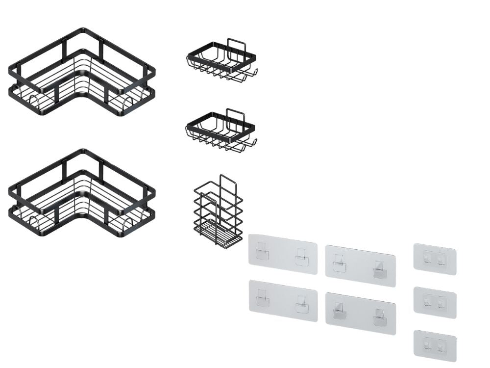 Vannas istabas komplekts 3 x bantītes + 2 x piekaramās vannas istabas virsmas