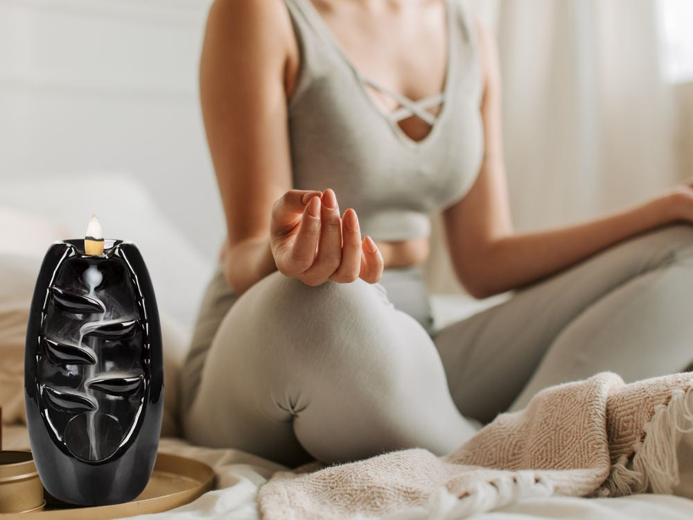 Aromātiska keramikas kamīna ūdenskrituma vīraka aromterapija + 10 daktis