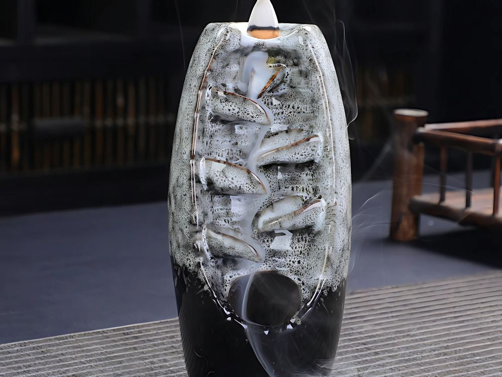 Aromātiska keramikas kamīna ūdenskrituma vīraka aromterapija + 10 daktis