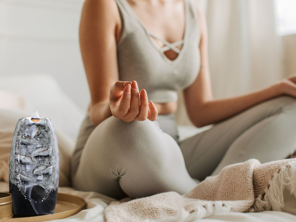 Aromātiska keramikas kamīna ūdenskrituma vīraka aromterapija + 10 daktis