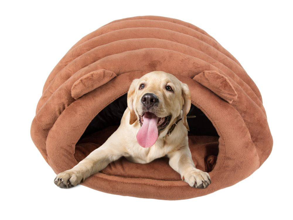 Plīša gultas kokons sunim, kaķim, mīksts spilvens, gultasveļa, pūkains