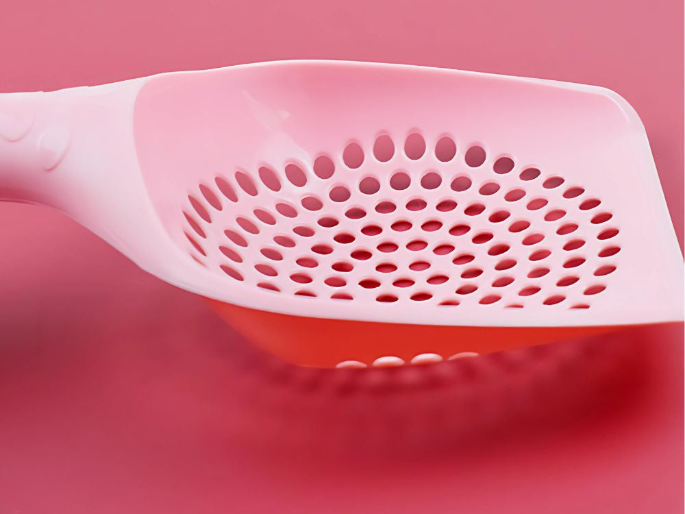 Kaķu pakaišu kausiņa liela, izturīga plastmasas pakaišu kausiņa