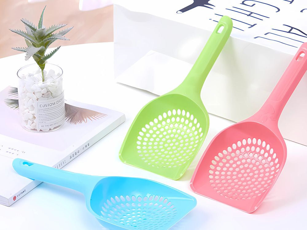 Kaķu pakaišu kausiņa liela, izturīga plastmasas pakaišu kausiņa