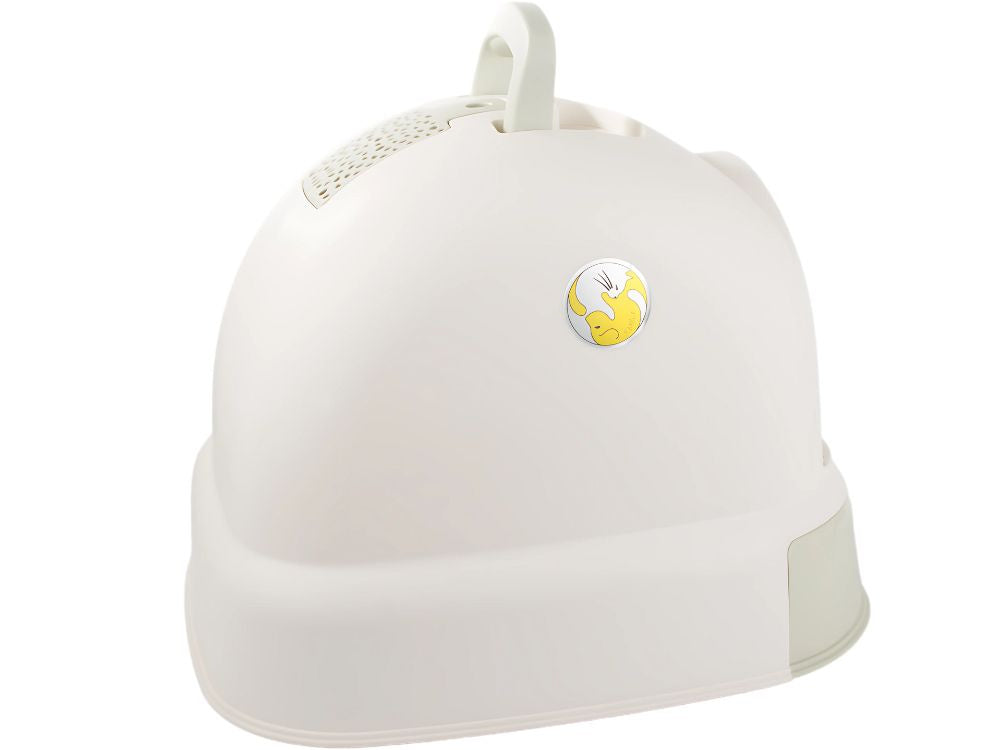 Kaķu pakaišu paplāte, liela, aizvērta, paredzēta kaķu pakaišu lāpstai, izturīga un izvelkama