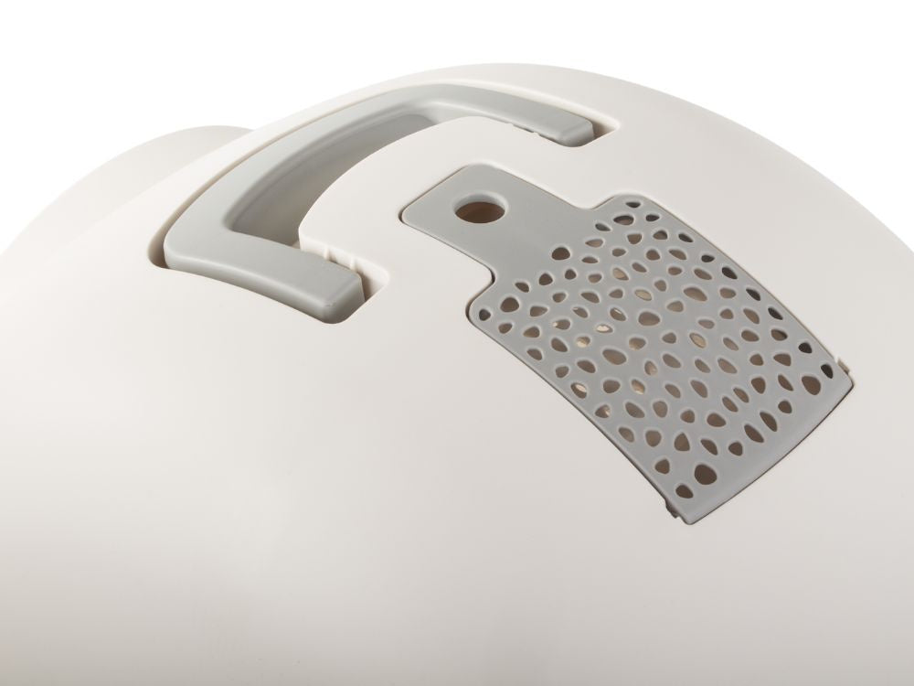 Kaķu pakaišu paplāte, liela, aizvērta, paredzēta kaķu pakaišu lāpstai, izturīga un izvelkama