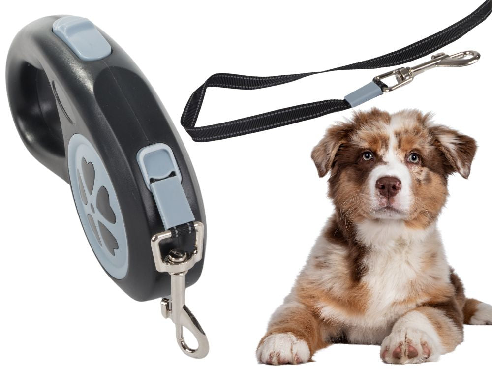 Automātiska suņu siksnas bloķēšanas ierīce, jaudīga un viegla, 5 m un 15 kg