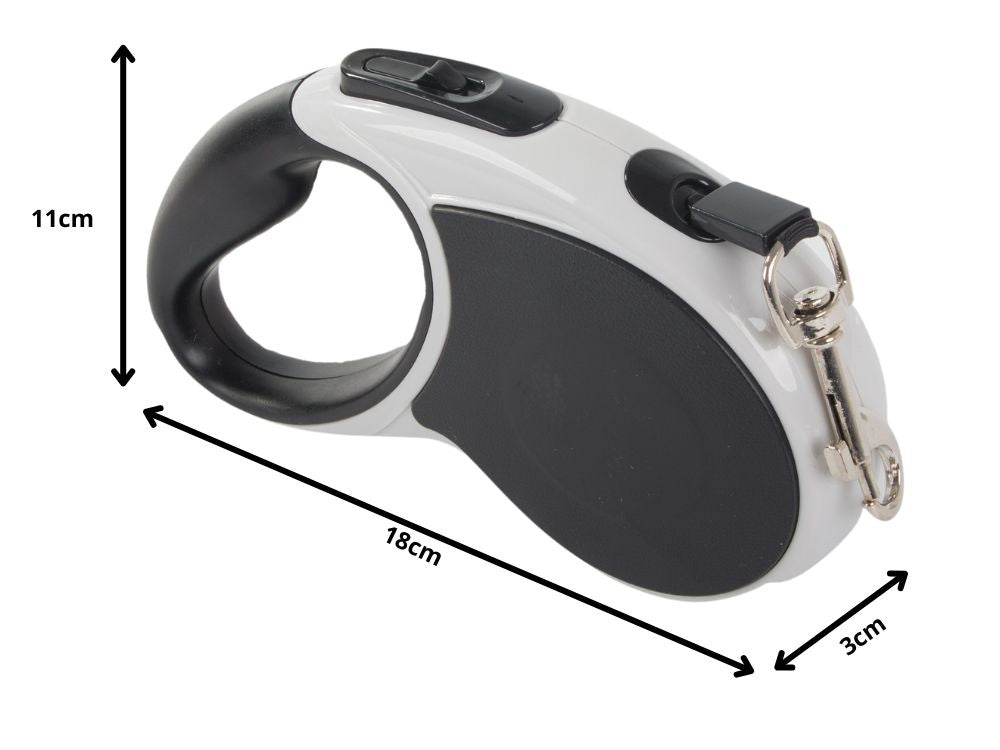 Automātiska pavada 5 m gara sunim līdz 15 kg ar spēcīgu un garu slēdzeni