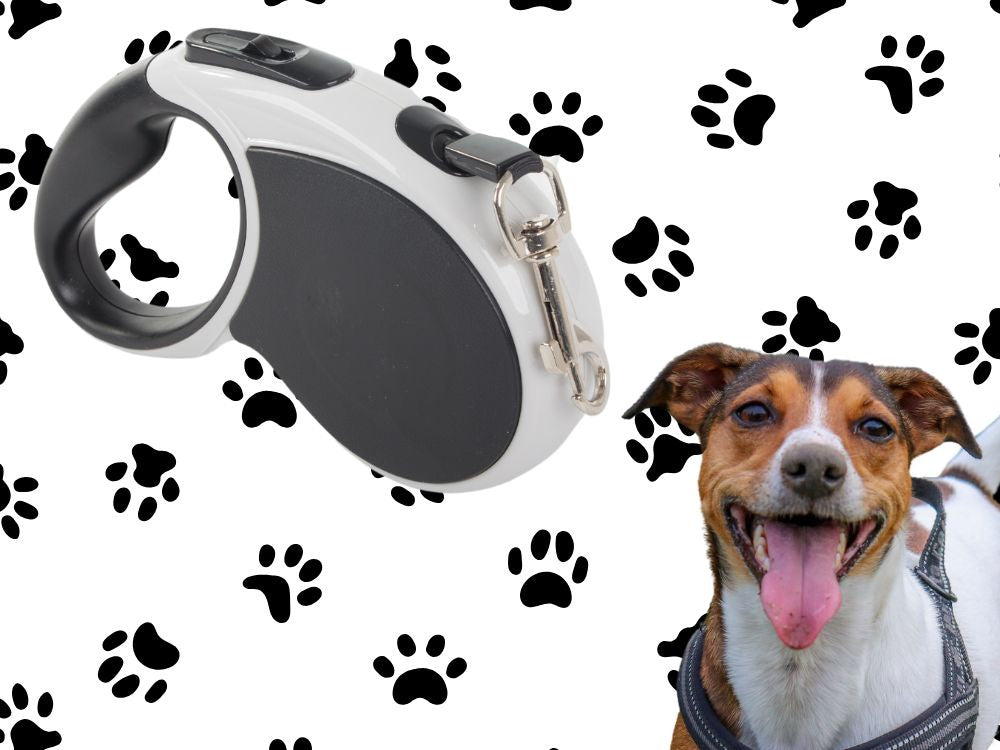 Automātiska pavada 5 m gara sunim līdz 15 kg ar spēcīgu un garu slēdzeni