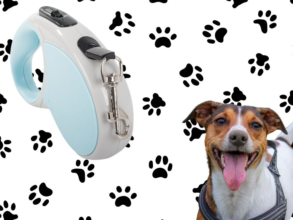 Automātiska pavada 5 m gara sunim līdz 15 kg ar spēcīgu un garu slēdzeni