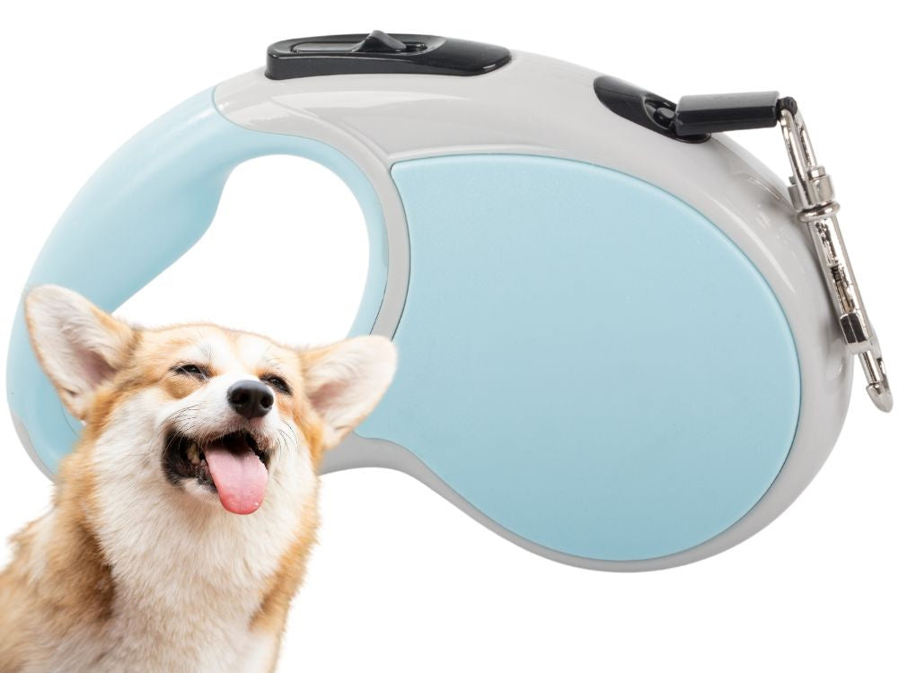 Automātiska pavada 5 m gara sunim līdz 15 kg ar spēcīgu un garu slēdzeni