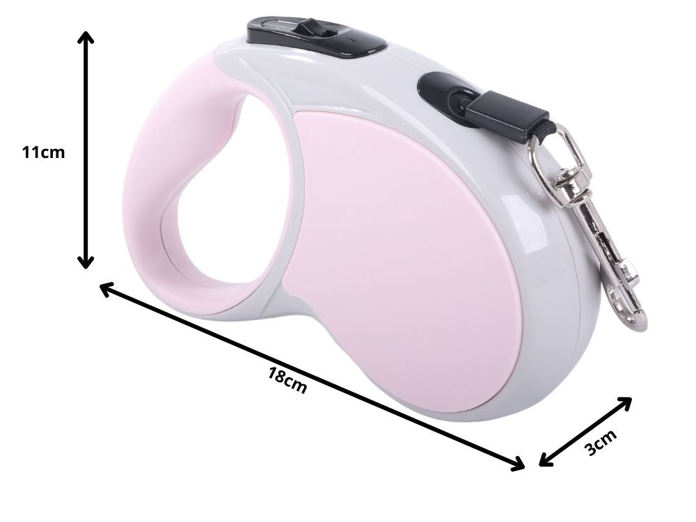 Automātiska pavada 5 m gara sunim līdz 15 kg ar spēcīgu un garu slēdzeni