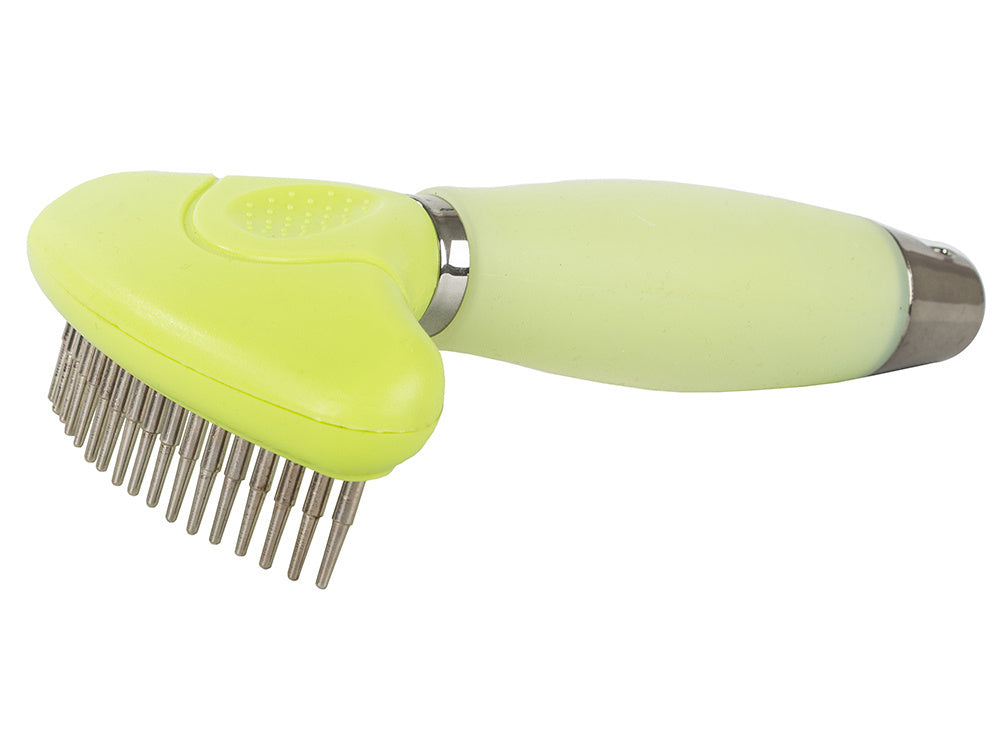 Trimmera ķemmes divpusēja birste noņem īsus matiņus, garus matiņus, suņus un kaķus