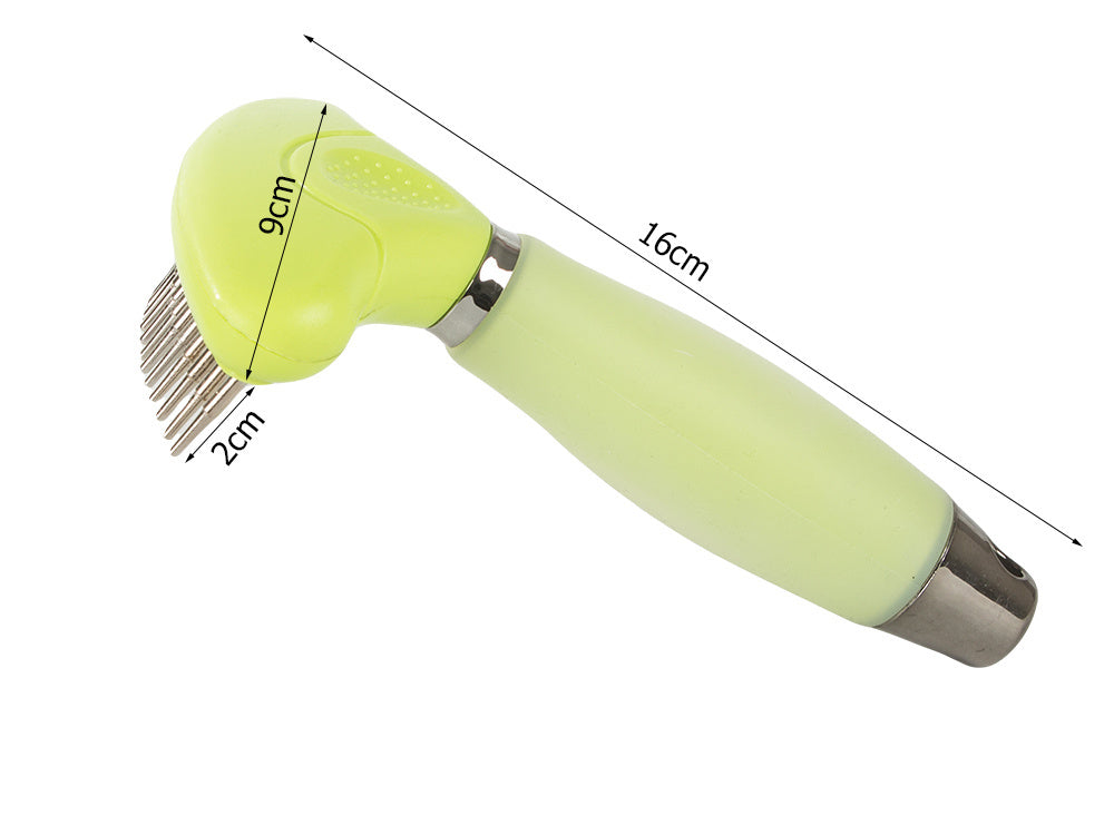 Trimmera ķemmes divpusēja birste noņem īsus matiņus, garus matiņus, suņus un kaķus