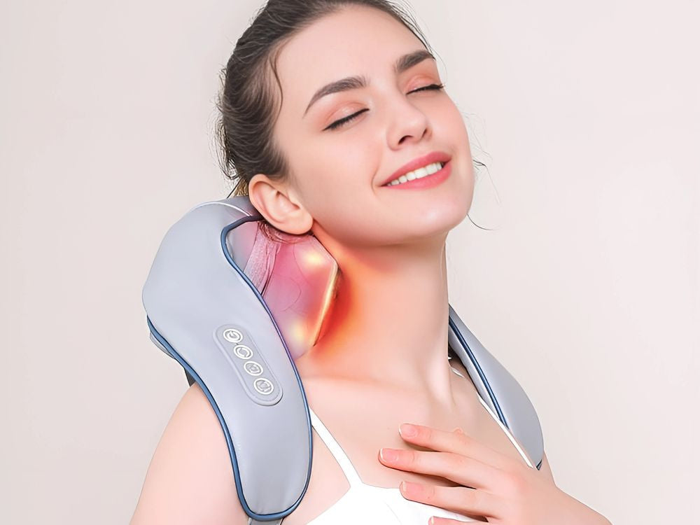 Kakla masieris bezvadu kakla apkakles ķermeņa sildīšanai