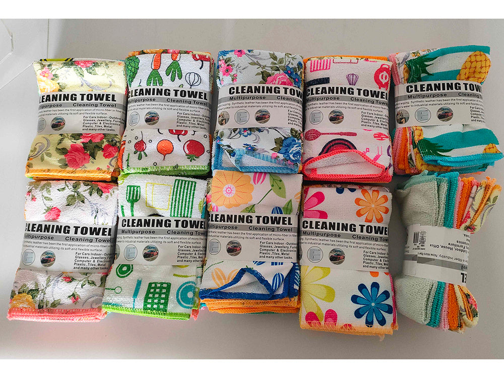 Mikrošķiedras lupatiņu komplekts, 6 lupatiņas