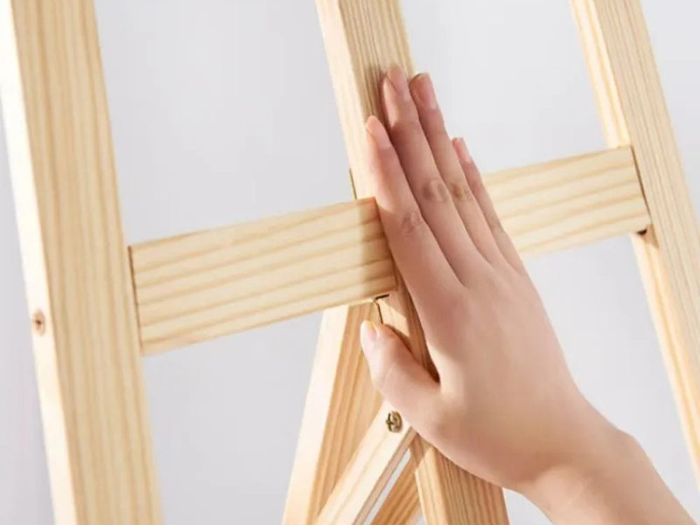 Liels koka gleznošanas molberts āra lietošanai bērniem un pieaugušajiem