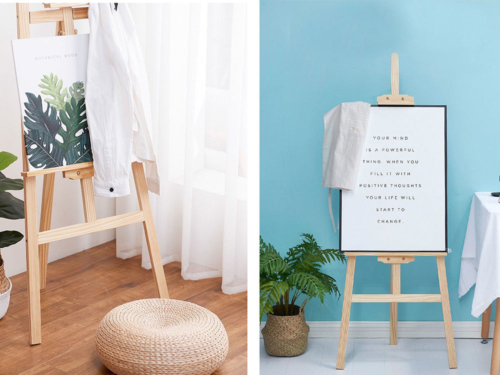 Liels koka gleznošanas molberts āra lietošanai bērniem un pieaugušajiem