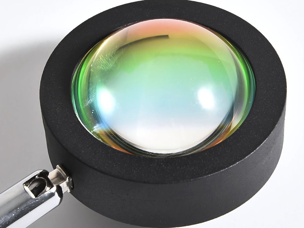 Projektora lampa saulrieta austrumu imitācijas metāla LED RGB USB + tālvadības pults