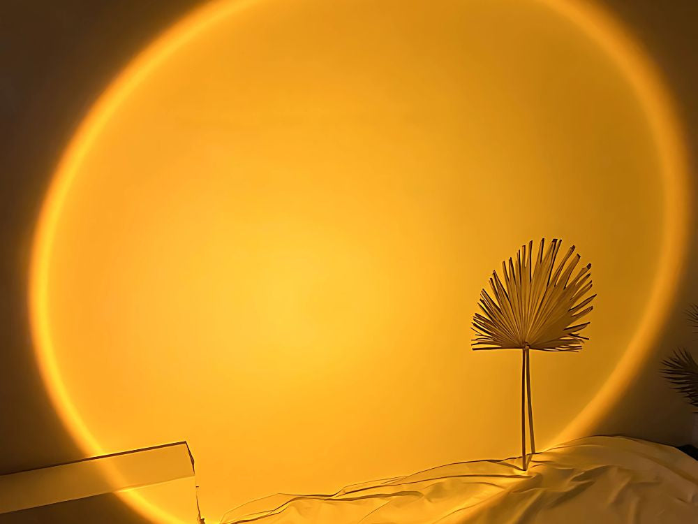 Projektora lampa saulrieta austrumu imitācijas metāla LED RGB USB + tālvadības pults