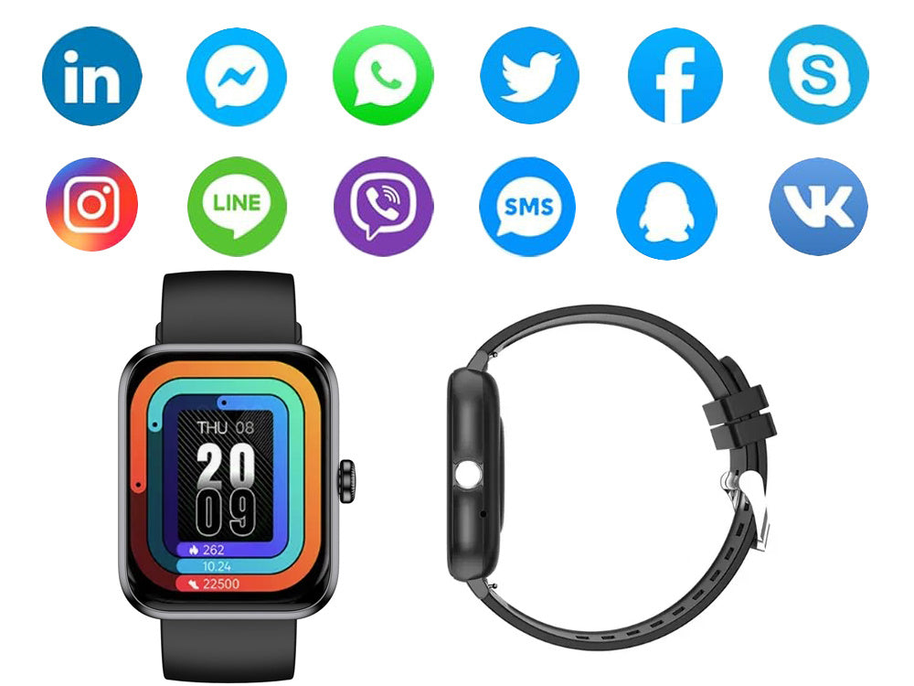 Viedpulkstenis sievietēm, vīriešu, gumijas siksniņa, sporta, Bluetooth zvani