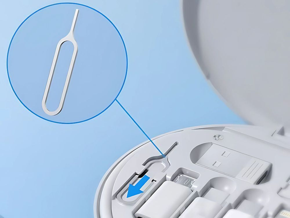 5 vienā adapteru komplekts USB-C, micro USB, A tipa tālrunim maciņā