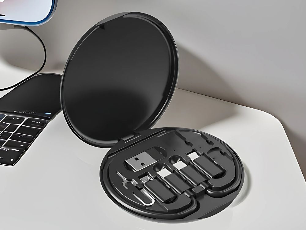 5 vienā adapteru komplekts USB-C, micro USB, A tipa tālrunim maciņā