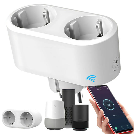 Viedā dubultās kontaktligzdas wifi viedā taimera 16A lietotne